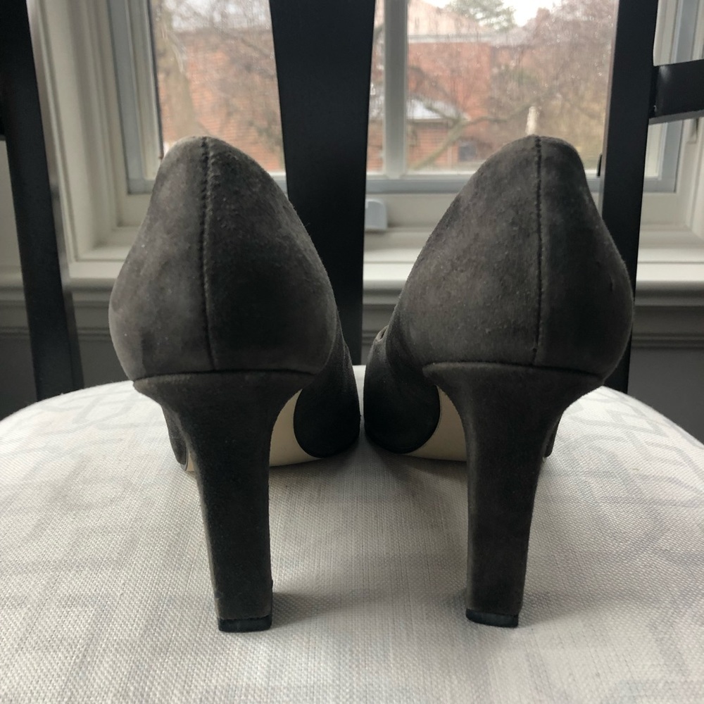 Nine West Grey Suede Pumps Size 7.5 - Picture 3 of 6
